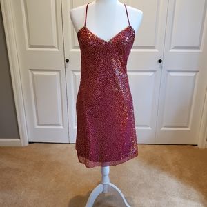 Betsey Johnson Evening Sparkly Red Dress size 6